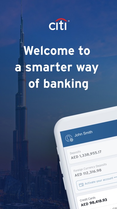 Citibank UAE Screenshot