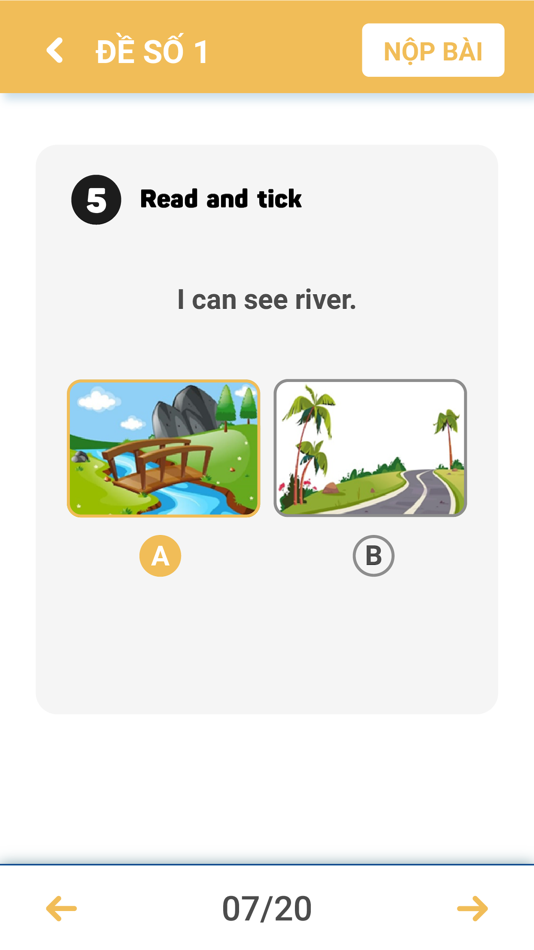 #7. Tiếng Anh Lớp 2 Đề Thi (iOS) بواسطة: Tan Nguyen