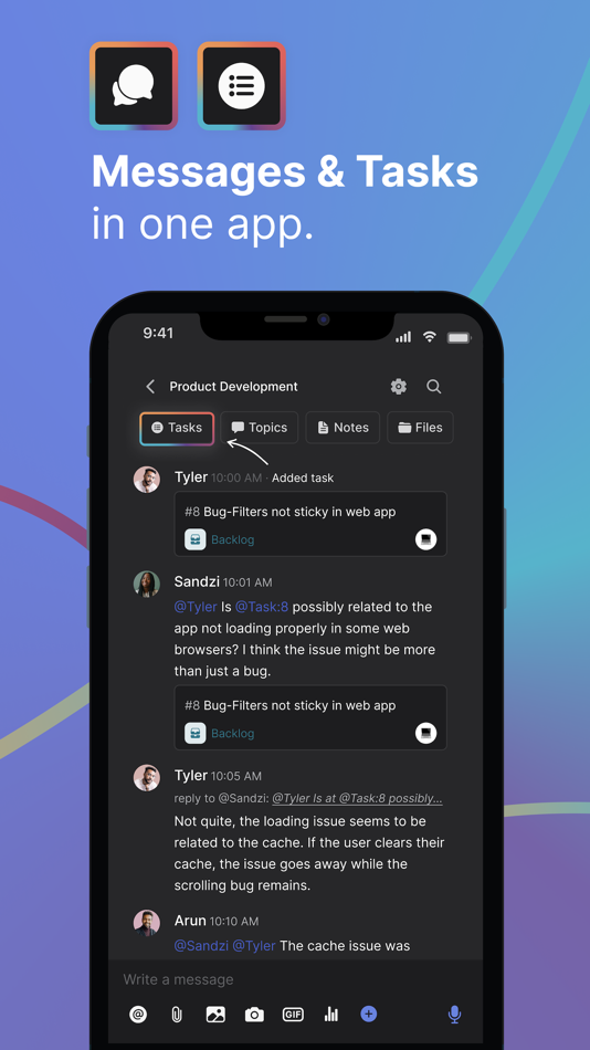 #2. Rock - Messenger, Tasks, Notes (iOS) 由: Shiny Inc.