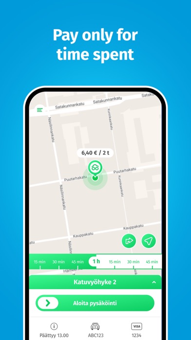 Moovy, Finnish parking app Screenshot