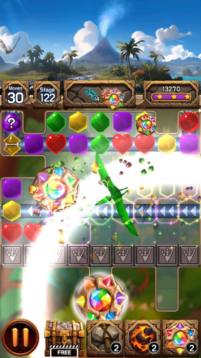 Jewel Dino World Screenshot