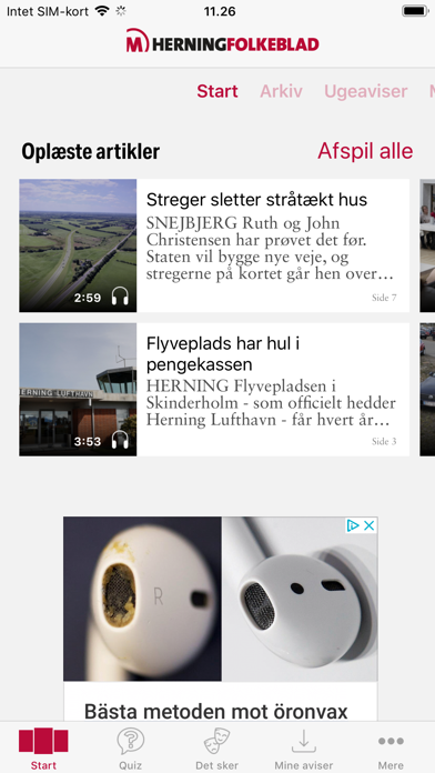 Herning Folkeblad screenshot 2