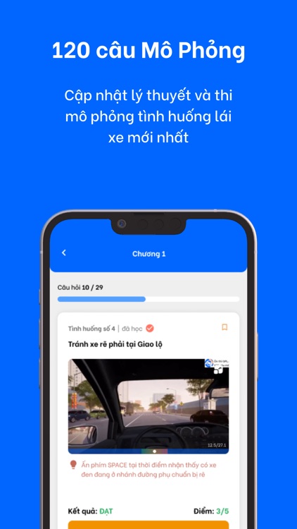 Ôn GPLX 120 Mô Phỏng & 600 Câu screenshot-3