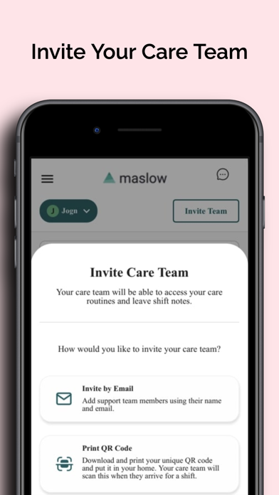 Maslow - Collaborative Care Screenshot