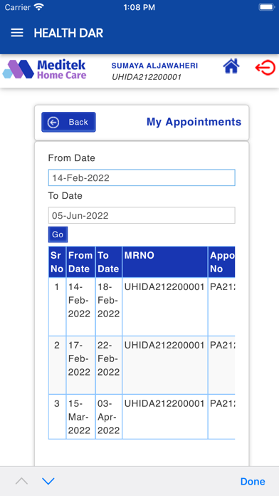 HEALTH DAR Screenshot