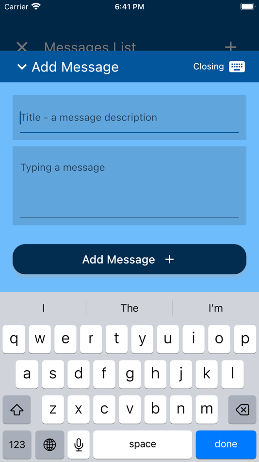 #3. Message In Click (iOS) 来自: Kavim Production