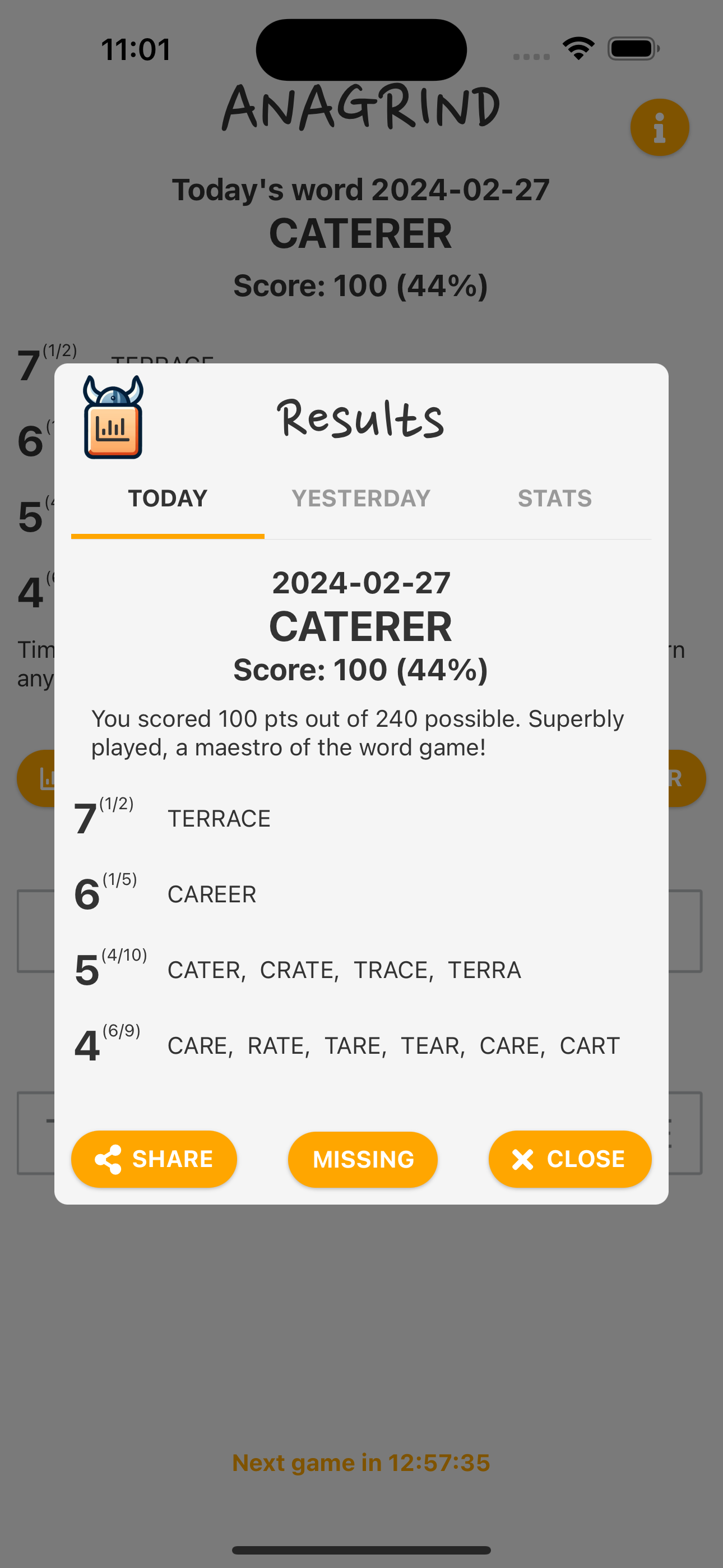 Anagrind English screenshot 5