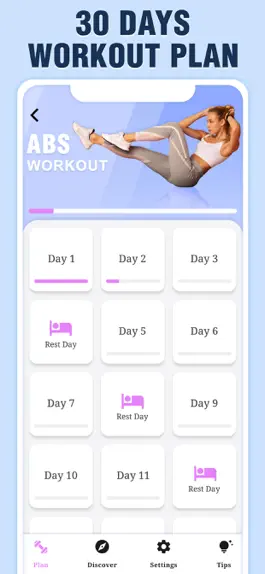 Game screenshot ABS Workout for Women, Fitness mod apk