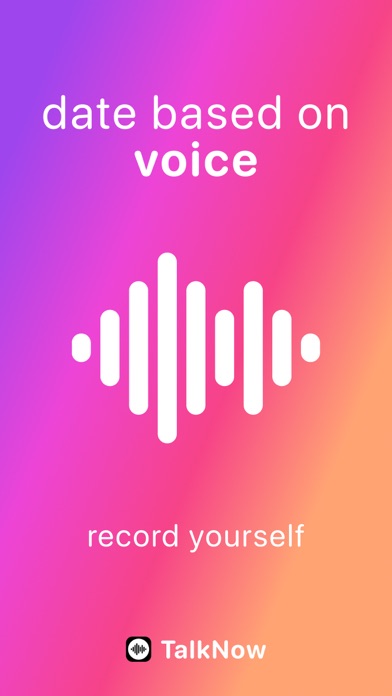 TalkNow: audio dating Screenshot
