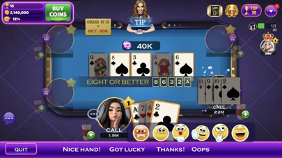 Omaha Poker™- Unlimited Play Screenshot