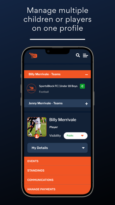 SportsBlock Screenshot
