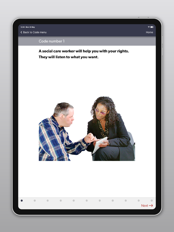Screenshot #6 pour Easy Read Social Care Code