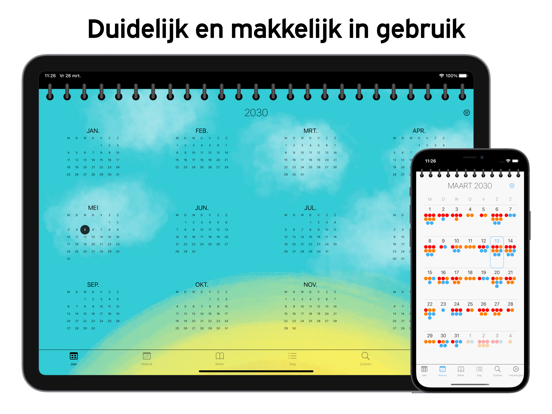 PaperCal iPad app afbeelding 3