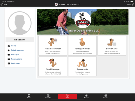 Ranger Dog Training LLC iPad screenshot 1 - Business app
