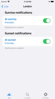 lux - sunrise and sunset iphone screenshot 3