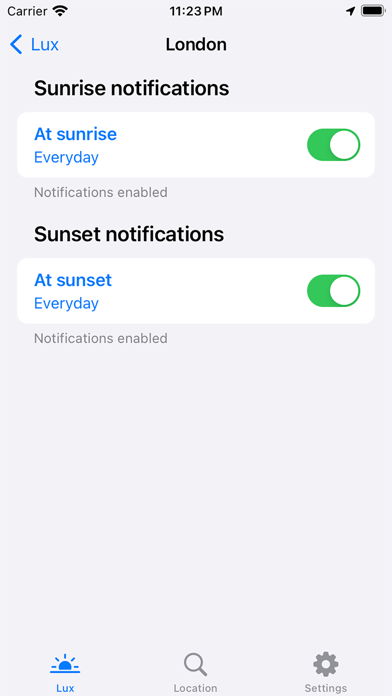 Lux - Sunrise and Sunset Screenshot