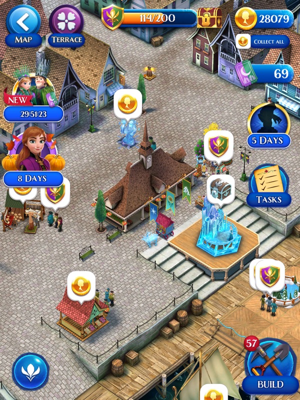 Disney Frozen Free Fall Game screenshot 12