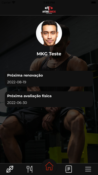 Antonio Camacho Fitness Coach Screenshot