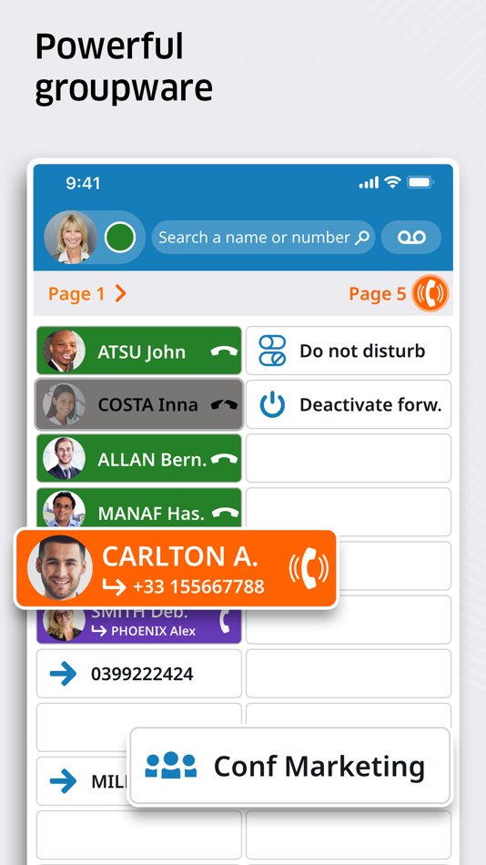 #5. ALE SoftPhone (iOS) By: ALE International