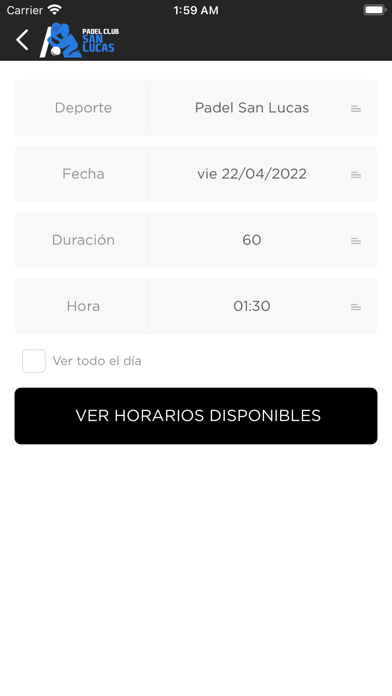 Padel Club San Lucas Screenshot