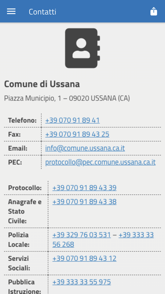 #4. Comune di Ussana (iOS) Podle: Ollsys Computer S.r.l.