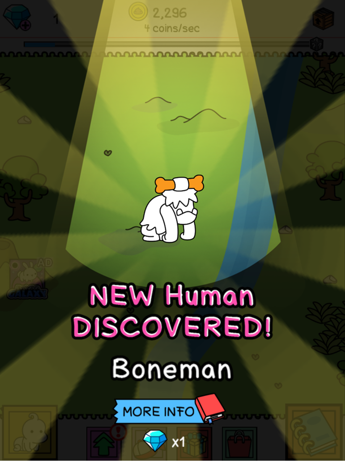 Human Evolution Merge Game