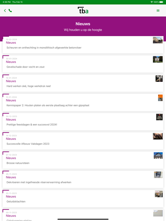 Screenshot #6 pour TBAfbouw