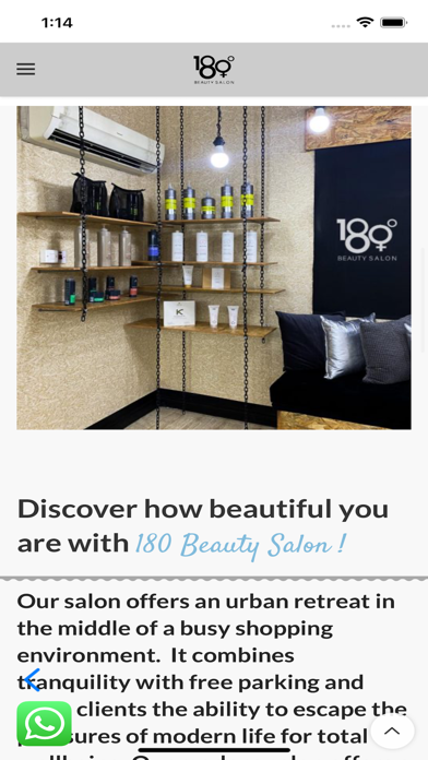 180 Beauty Salon Screenshot