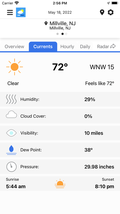 NorCast Weather Screenshot