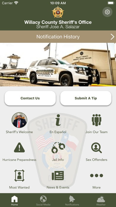 Willacy County Sheriff Screenshot
