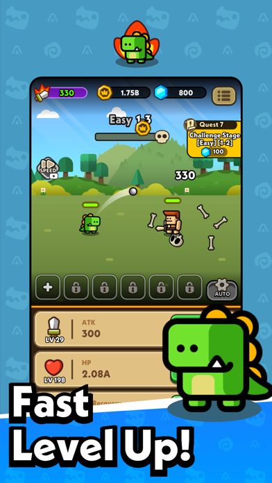 Hero Dino: Idle RPG Screenshot