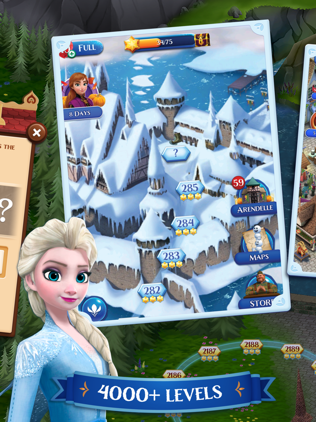 ‎Disney Frozen Free Fall Game Screenshot