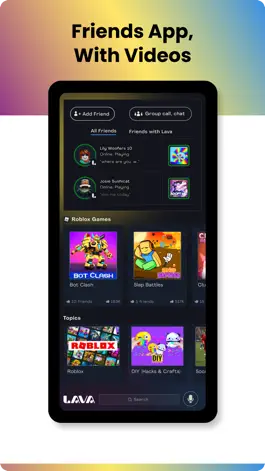 Game screenshot Lava — Friends & Videos apk