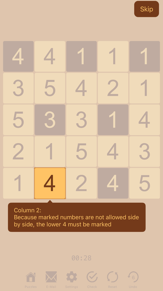 #7. Hitori - Logic Puzzles (macOS) โดย: Christian Lueth