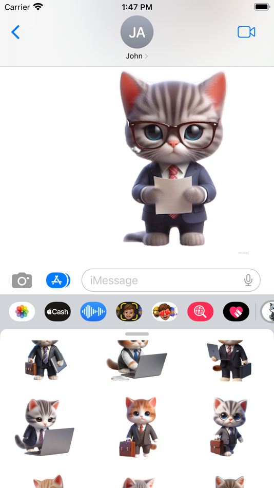 #6. Office Kitten Stickers (iOS) Podle: Paul Scott