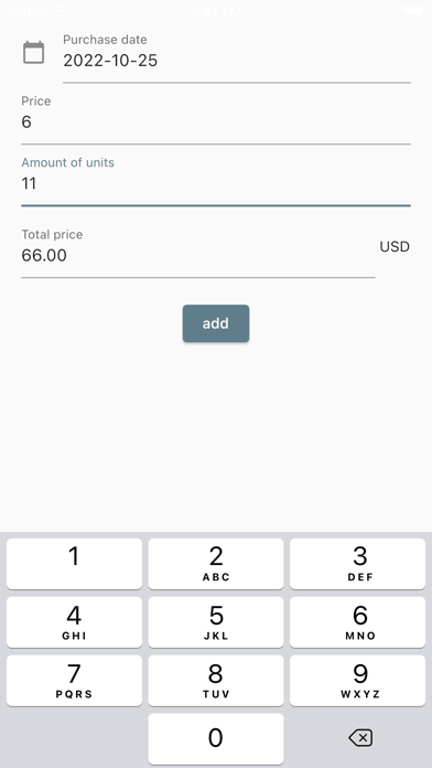 Natural Gas Price Screenshot