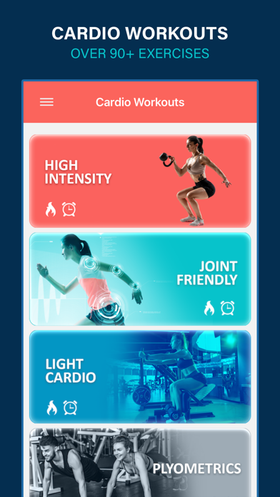 Cardio Fitness Daily Workouts Screenshot