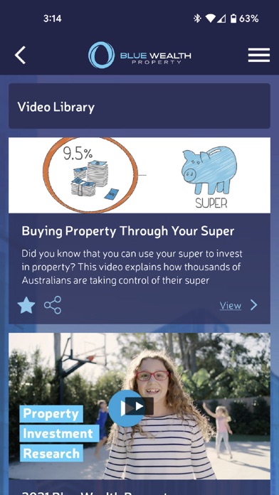 Blue Wealth Property Screenshot
