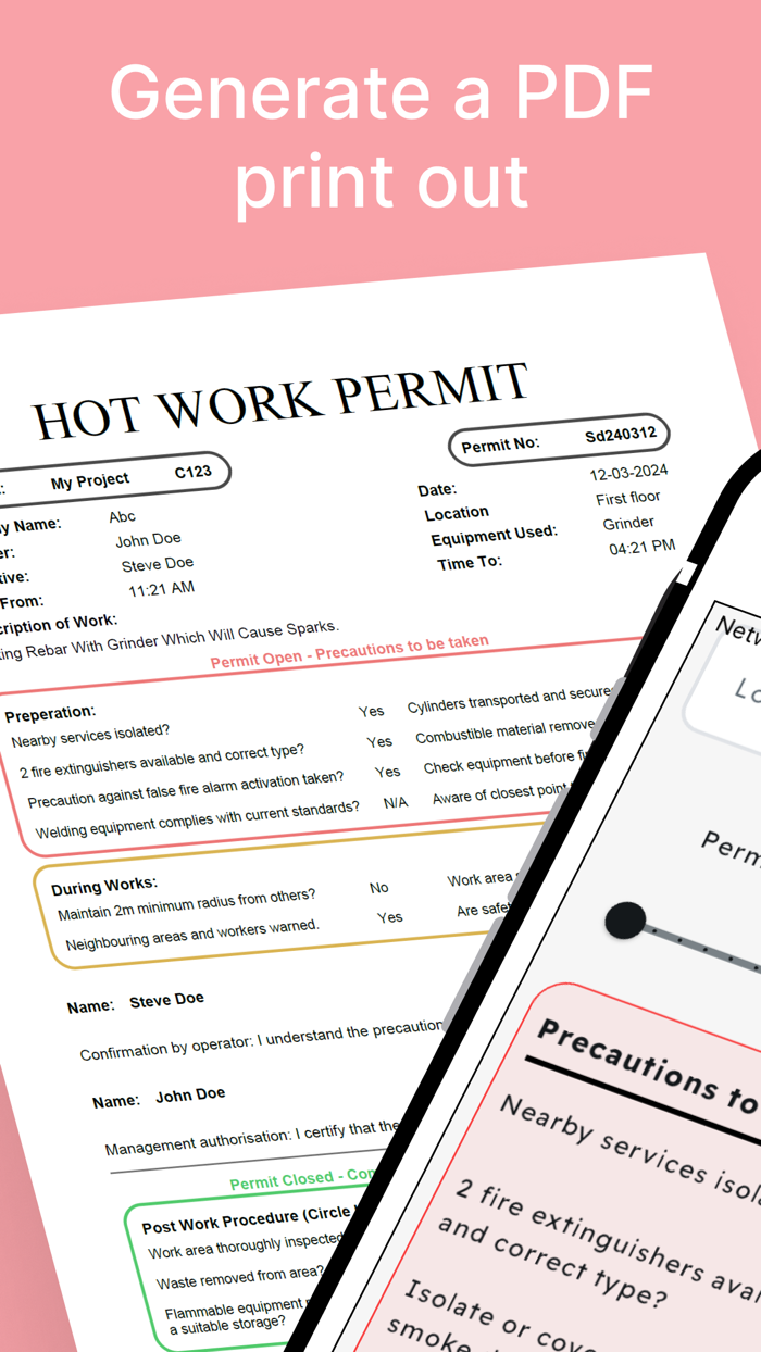 Hot Work Permit