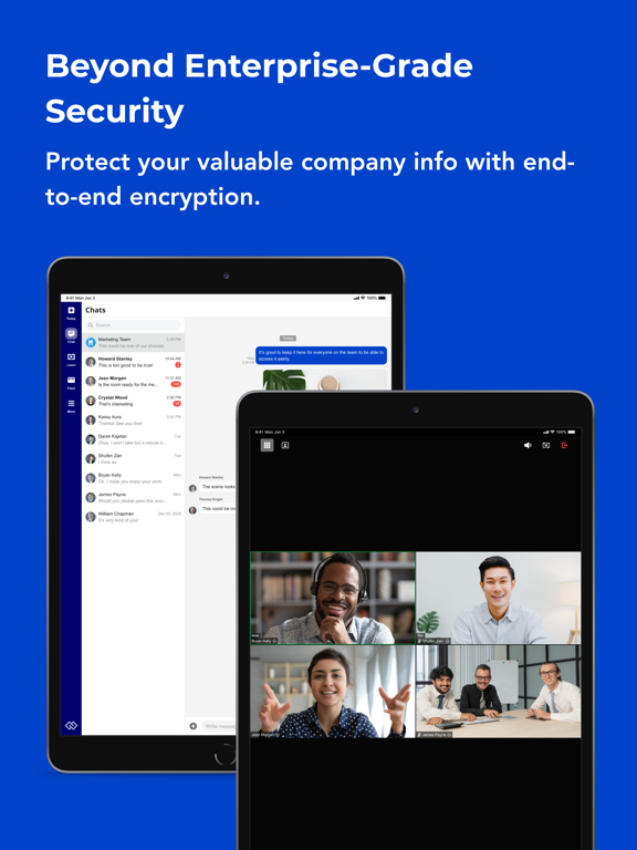eUnite @work iPad screenshot 2 - Business app