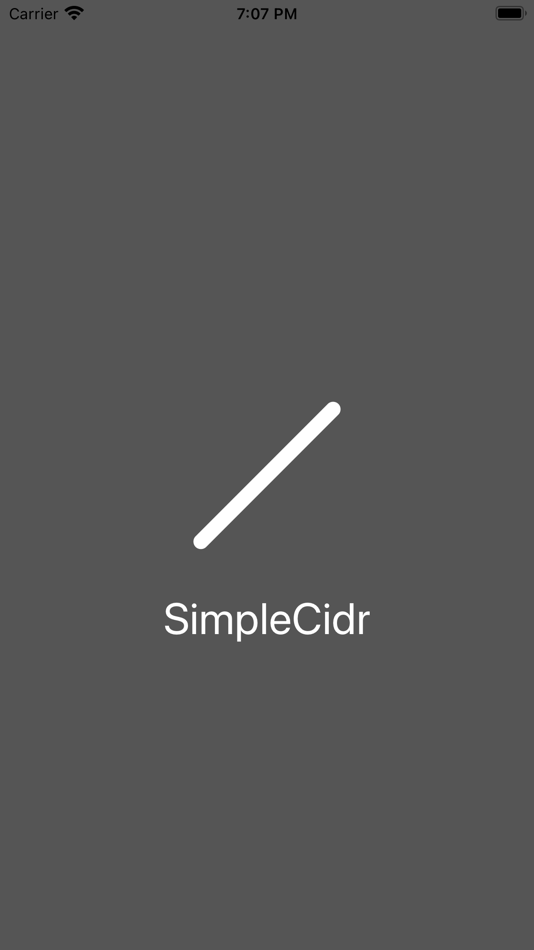 #1. Simple Cidr (iOS) 由: Luke Pilkington