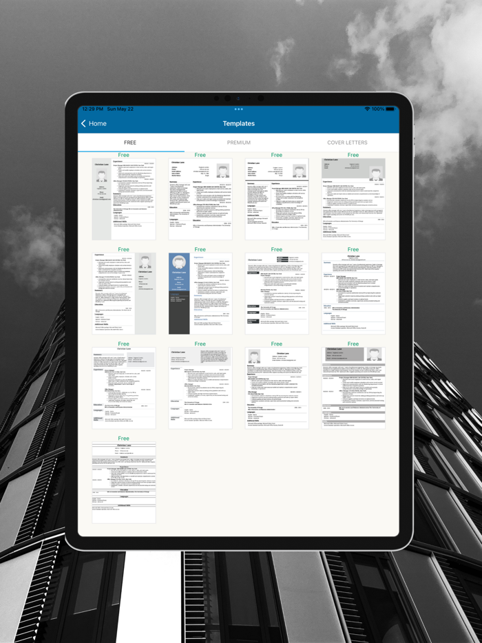 Simple CV CV Maker App