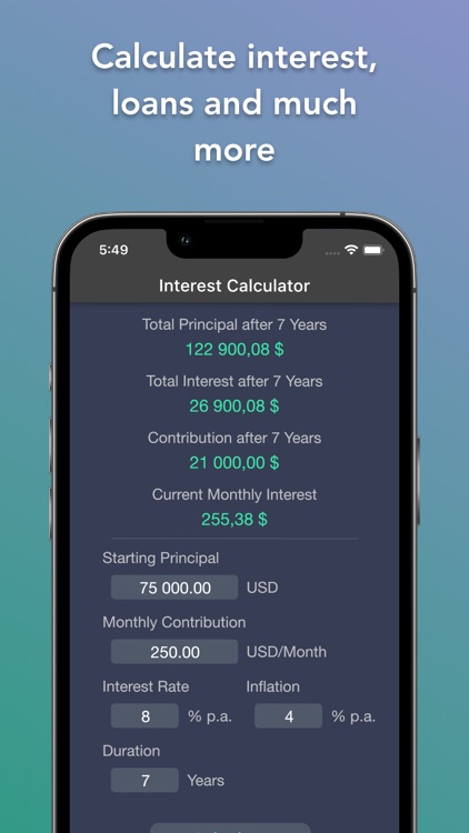 Loan & Interest Calculator screenshot-0