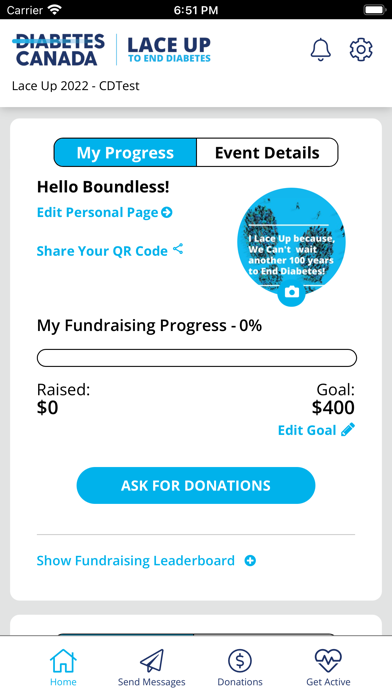 Lace Up to End Diabetes Screenshot