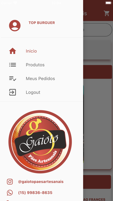 Gaioto Pães Artesanais Screenshot