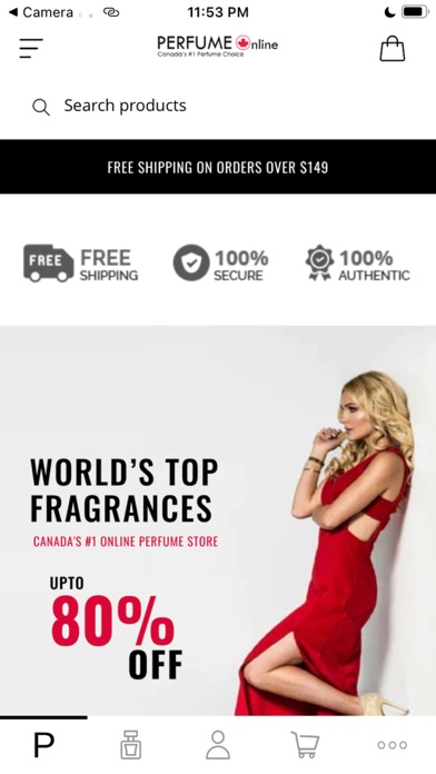 PerfumeOnline.ca Screenshot