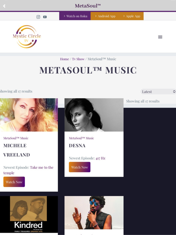 Mystic Circle TV iPad screenshot 3 - Business app