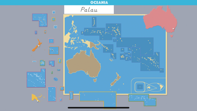 Oceania - Montessori Geography Screenshot