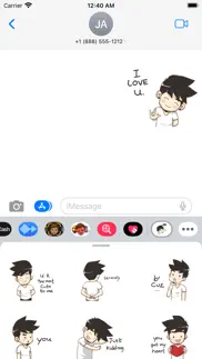 How to cancel & delete cute boy tanmoi stickers 1