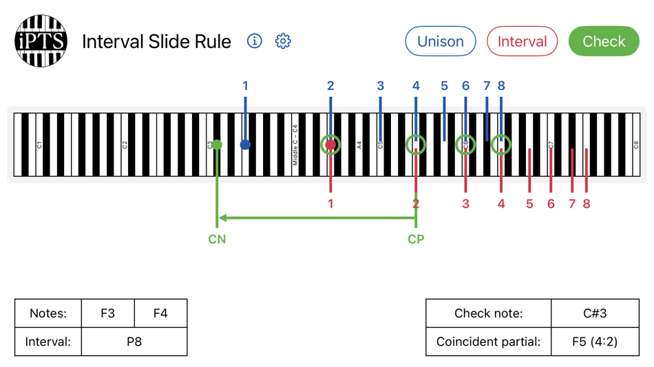 #3. Piano Tuner's Slide Rule (iOS) 게시자: Mark Cerisano